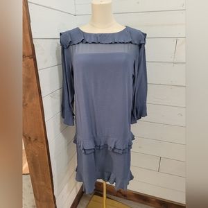 Banana Republic Ruffle Tiered Dress Size 0